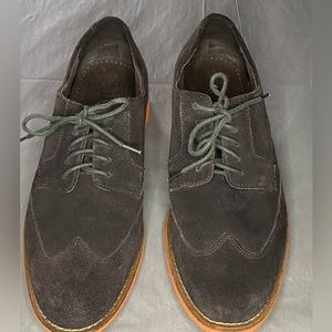 COLE HAAN Men's Brown & Orange c11122 Wingtip Suede Shoes Size 10